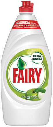 Средство для мытья посуды, 900 мл, FAIRY (Фейри) "Зеленое яблоко"