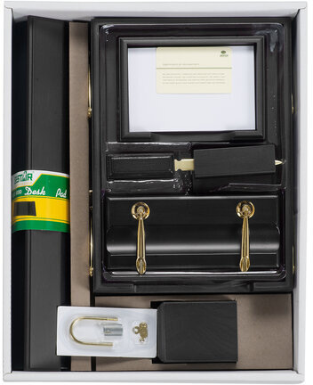 Набор настольный BESTAR "Titan" из дерева, 8 предметов, цвет "черное дерево", 237217