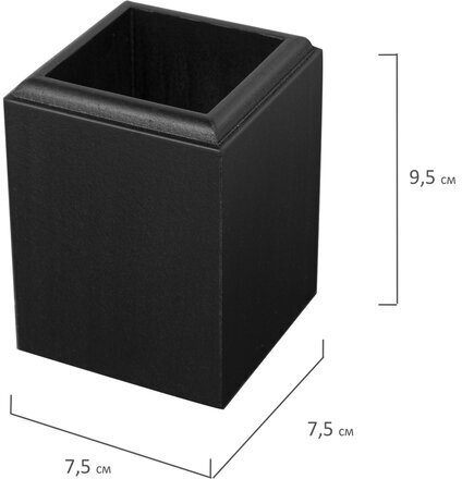 Набор настольный BESTAR "Titan" из дерева, 8 предметов, цвет "черное дерево", 237217
