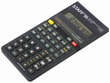 Калькулятор инженерный STAFF STF-165 (143х78 мм), 128 функций, 10 разрядов, 250122
