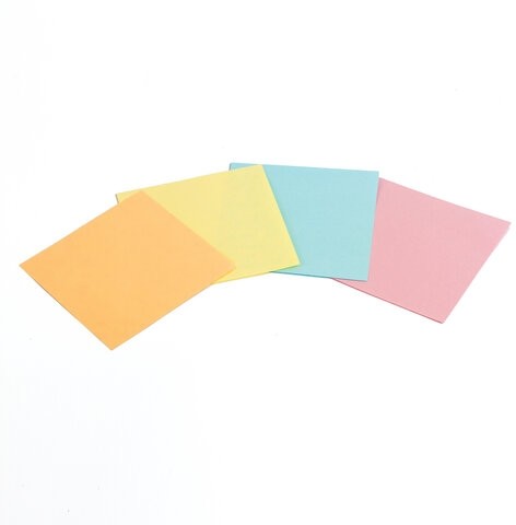 Блок для записей BRAUBERG в подставке прозрачной, куб 9х9х5 см, цветной, 122226