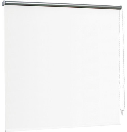 Штора рулонная светонепроницаемая (Блэкаут) BRABIX 160х175 см, белый/серебро, 606021