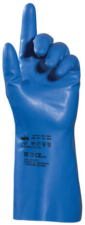 Перчатки нитриловые MAPA Optinit/Ultranitril 472, КОМПЛЕКТ 10 пар, размер 7 (S), синие