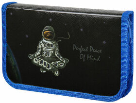 Пенал ЮНЛАНДИЯ, 1 отделение, металлизированный картон, конгрев, 19х11 см, &quot;Balance&quot;, 271106