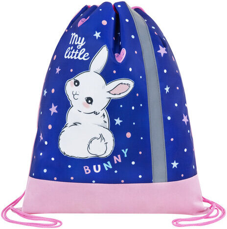 Мешок для обуви ЮНЛАНДИЯ, плотный, светоотражающая полоса, 46х36 см, "Fluffy tail", 272409