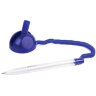 Ручка шариковая настольная BRAUBERG "Стенд-Пен", СИНЯЯ, пружинка, корпус синий, линия 0,5 мм, 140195