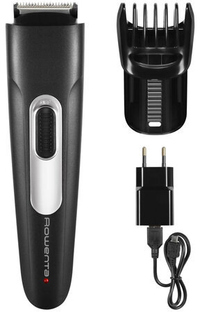 Триммер для бороды ROWENTA TN2801F4, 11 установок длины, 0.5-10 мм, 1 насадка, беспроводной, черный, 1830008212