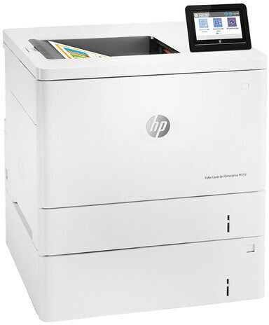 Принтер лазерный ЦВЕТНОЙ HP Color LaserJet M555x, А4, 38 стр./мин, 80000 стр./мес., ДУПЛЕКС, Wi-Fi, сетевая карта, 7ZU79A