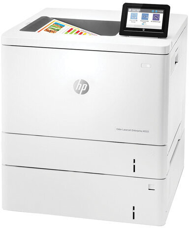 Принтер лазерный ЦВЕТНОЙ HP Color LaserJet M555x, А4, 38 стр./мин, 80000 стр./мес., ДУПЛЕКС, Wi-Fi, сетевая карта, 7ZU79A
