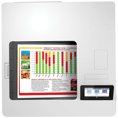 Принтер лазерный ЦВЕТНОЙ HP Color LaserJet M555x, А4, 38 стр./мин, 80000 стр./мес., ДУПЛЕКС, Wi-Fi, сетевая карта, 7ZU79A