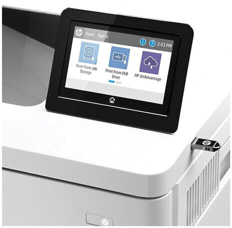 Принтер лазерный ЦВЕТНОЙ HP Color LaserJet M555x, А4, 38 стр./мин, 80000 стр./мес., ДУПЛЕКС, Wi-Fi, сетевая карта, 7ZU79A