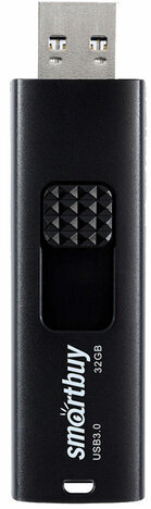 Флеш-диск 32 GB SMARTBUY Fashion USB 3.0, черный, SB032GB3FSK