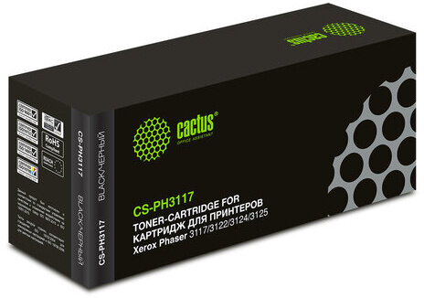 Картридж лазерный CACTUS (CS-PH3117) для XEROX Phaser3117/3122/3124/3125, ресурс 3000 стр.