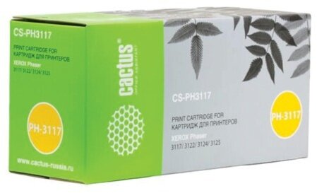 Картридж лазерный CACTUS (CS-PH3117) для XEROX Phaser3117/3122/3124/3125, ресурс 3000 стр.