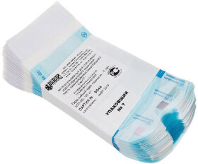 Пакет комбинированный самоклеящийся ВИНАР СТЕРИТ, комплект 100 шт., для ПАРОВОЙ/ГАЗОВОЙ стерилизации, 60х100 мм, 8