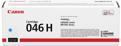 Картридж лазерный CANON (046H) i-SENSYS LBP653Cdw/654Cx/MF732Cdw/734Cdw, голубой, ресурс 5000 страниц, оригинальный, 1253C002