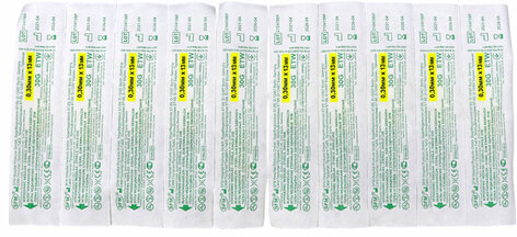 Иглы для мезотерапии и микроинъекций одноразовые SFM 0,30 х 13 - 30G, КОМПЛЕКТ 50 шт.