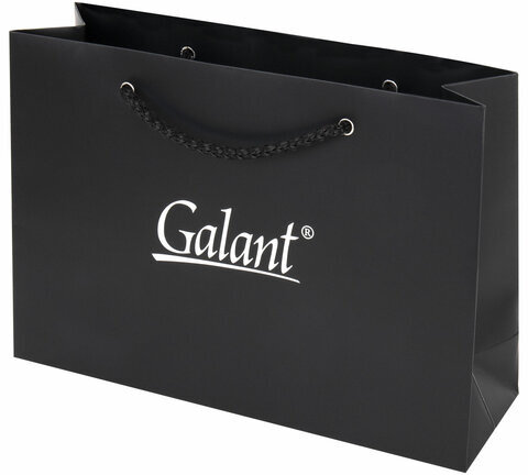 Ручка шариковая GALANT "Black", корпус черный, ежедневник недатированный А5 черный, пакет, 880904