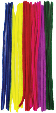 Проволока синельная для творчества "Пушистая", 6 цв., 30 шт., 0,6х30 см, ОСТРОВ СОКРОВИЩ, 661521