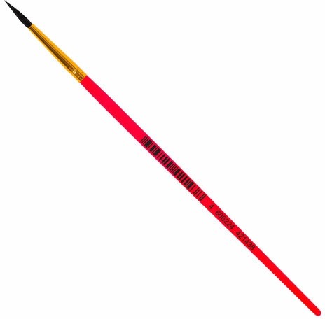 Кисть БЕЛКА, круглая, № 1, цветная ручка, ЮНЛАНДИЯ, 201052