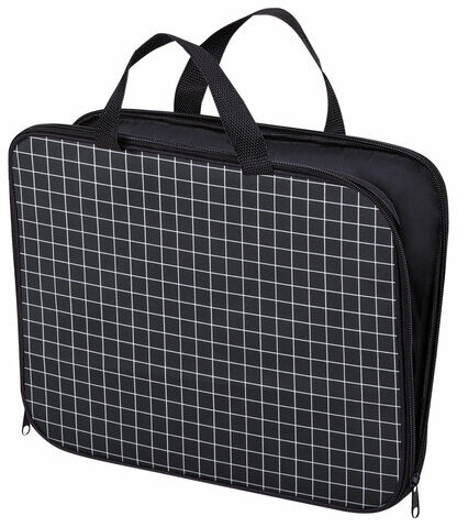 Папка на молнии с ручками BRAUBERG А4, 1 отделение, полиэстер, 20 мм, "Checkered", 272173