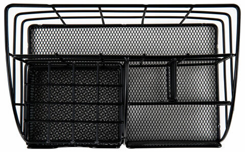 Органайзер для косметики и мелочей металлический 5 секций, MONTE VITA, 140х220х127 мм, чёрный, 272478