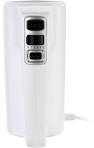 Миксер TIMBERK T-HM40S48, 700 Вт, 5 скоростей, 2 венчика, 2 крюка для теста, белый