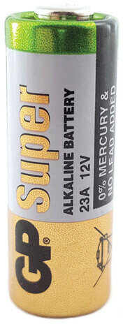 Батарейки GP High Voltage, 23AE, алкалиновая, для сигнализаций, 1 шт., в блистере (отрывной блок), 23AF-2C5