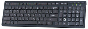 Клавиатура беспроводная DEFENDER UltraMate SM-535 RU, USB, 108 клавиш, 2,4 Ghz, черная, 45535
