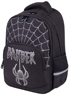 Рюкзак BRAUBERG SOFT, 2 отделения, 3 кармана, "Dangerous spider", СВЕТЯЩИЙСЯ, 40х31х15 см, 270612