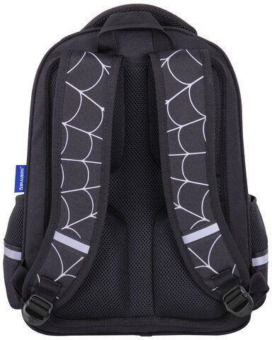 Рюкзак BRAUBERG SOFT, 2 отделения, 3 кармана, "Dangerous spider", СВЕТЯЩИЙСЯ, 40х31х15 см, 270612