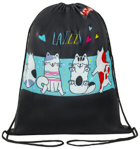 Мешок для обуви ПИФАГОР, 1 отделение, 40х32 см, "Lazy cat", 271598