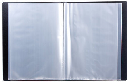 Папка 40 вкладышей BRAUBERG "Contract", черная, вкладыши-антиблик, 0,7 мм, бизнес-класс, 221776