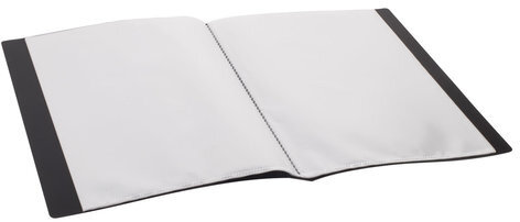 Папка 40 вкладышей BRAUBERG "Contract", черная, вкладыши-антиблик, 0,7 мм, бизнес-класс, 221776