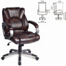 Кресло офисное BRABIX "Eldorado EX-504", экокожа, коричневое, 530875