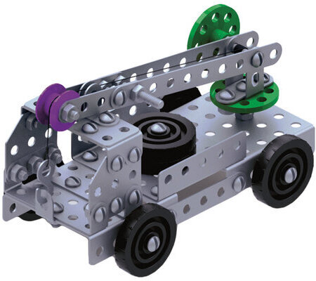 Конструктор металлический ЮНЛАНДИЯ "Для уроков труда №6", развивающий, 146 элементов, 104684