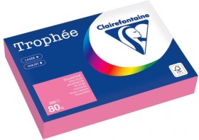 Бумага цветная CLAIREFONTAINE, А4, 80 г/м2, 500 л., пастель, розовый, Франция, 1997PC