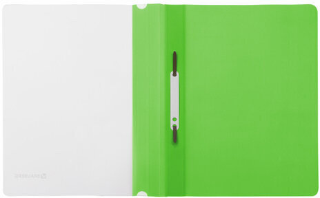 Скоросшиватель пластиковый BRAUBERG, А4, 130/180 мкм, салатовый, 228674