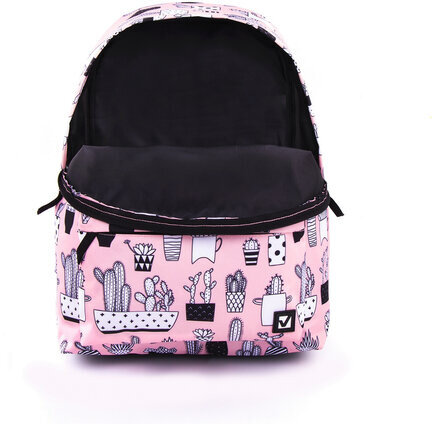 Рюкзак BRAUBERG, универсальный, сити-формат, Кактусы, 20 литров, 41х32х14 см, 228859