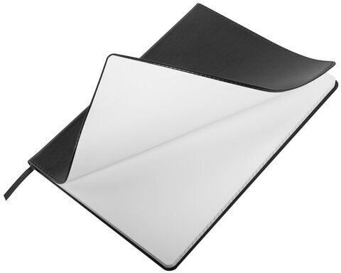 Тетрадь БОЛЬШОЙ ФОРМАТ (200x252 мм) В5, BRAUBERG "Metropolis Extra", под кожу, клетка, 80 л., черный, 111050