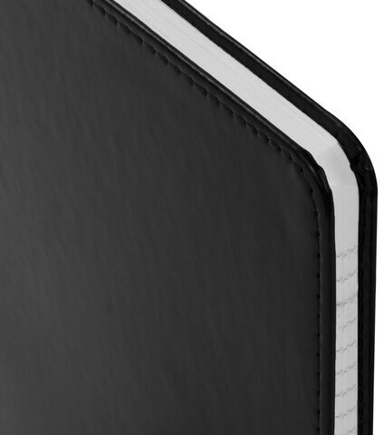 Тетрадь БОЛЬШОЙ ФОРМАТ (200x252 мм) В5, BRAUBERG "Metropolis Extra", под кожу, клетка, 80 л., черный, 111050