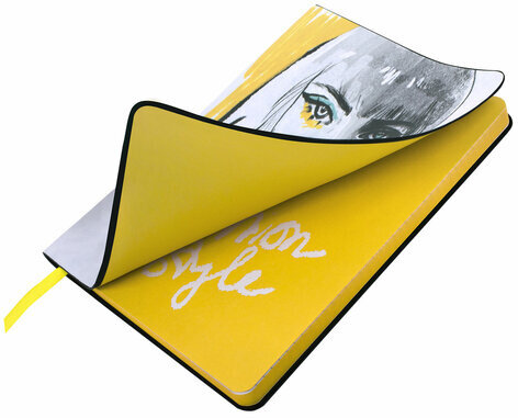 Блокнот А5 (143x210 мм), BRAUBERG VISTA "Fashion Style", под кожу, гибкий, 80 л., 112067