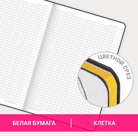 Блокнот А5 (143x210 мм), BRAUBERG VISTA "Fashion Style", под кожу, гибкий, 80 л., 112067