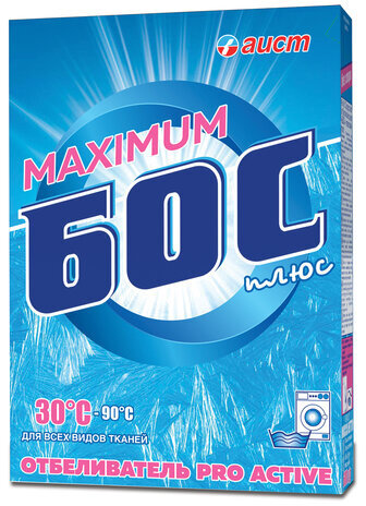 Средство для отбеливания и чистки тканей 600 г, БОС плюс "Maximum", порошок
