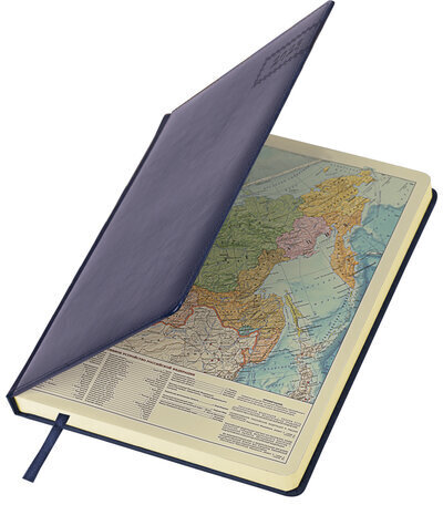 Ежедневник датированный 2023 БОЛЬШОЙ ФОРМАТ 210х297 мм А4, BRAUBERG "Imperial", синий, 113913