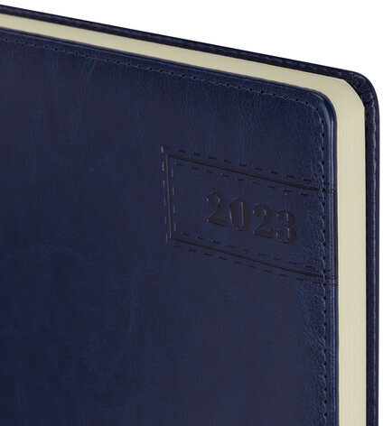 Ежедневник датированный 2023 БОЛЬШОЙ ФОРМАТ 210х297 мм А4, BRAUBERG "Imperial", синий, 113913