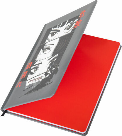 Дневник 1-11 класс 48 л., кожзам (твердая), печать, резинка, конверт, BRAUBERG, "Аниме", 106578