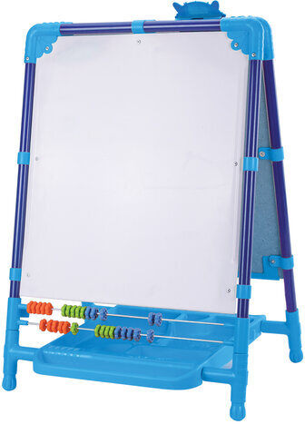 Мольберт растущий для мела/магнитно-маркерный, 53х46 см, BRAUBERG "NIKA KIDS", синий, 238049