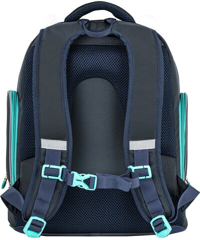 Рюкзак BRAUBERG CLASSIC, легкий каркас, премиум материал, "Dandelions", синий, 37x32х21 см, 270582