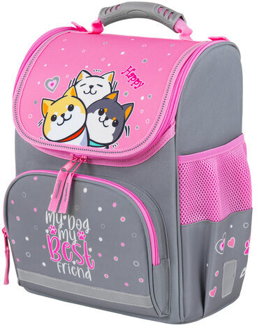 Ранец ПИФАГОР BASIC, 1 отделение, 3 кармана, эргономичная спинка, "Best team", 35х28х18 см, 272050